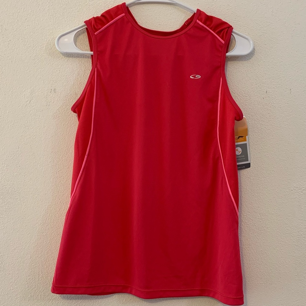 🌺 Champion Workout Exercise Hot Pink Tank Sleeveless Shirt. Size XL. New